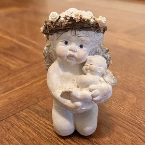 Dreamsicles Golden Cherub and Child 10655 Numbered